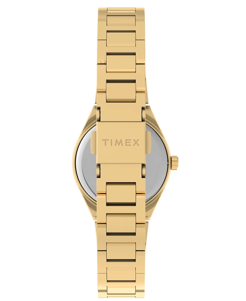 Timex Women's Quartz Analog Gold-Tone Stainless Steel Watch 24mm