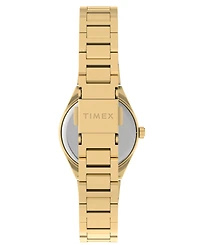 Timex Women's Quartz Analog Gold-Tone Stainless Steel Watch 24mm