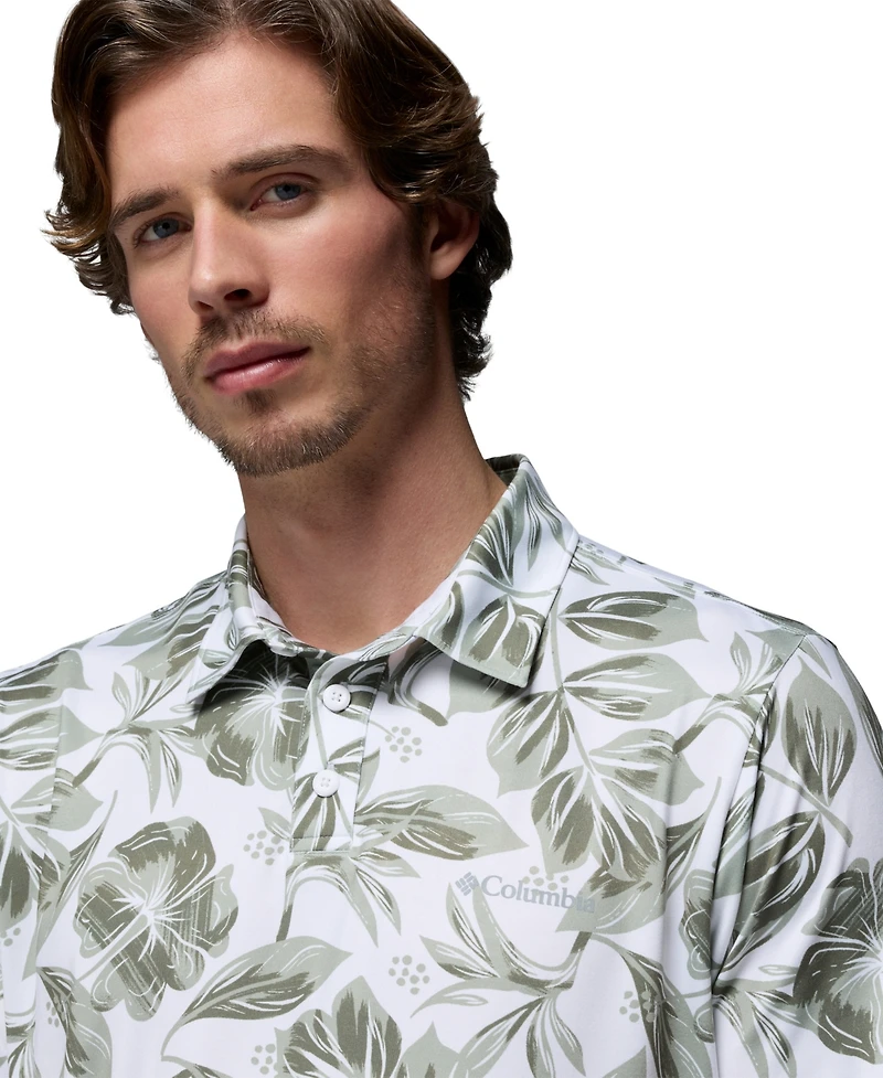 Columbia Men's Parsons Printed Short-Sleeve Polo Shirt