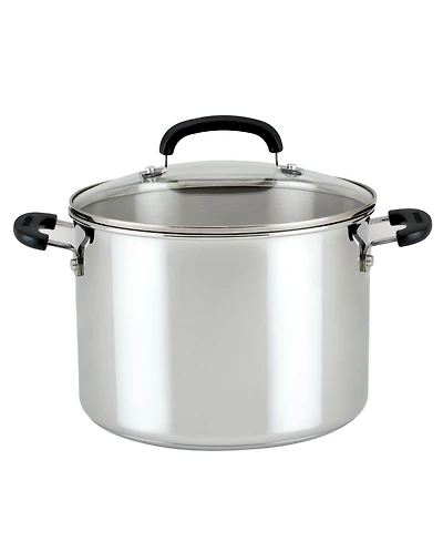 Farberware Brilliance Stainless Steel 8-Qt. Stockpot with Lid