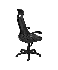 Flynama eather Look High Back Executive Office Chair