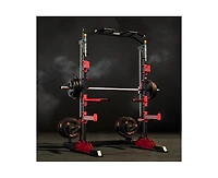 Harison Multifunction Squat Rack Power Cage, Adjustable All-in-One Home Gym Strength Training System Hrm-30814)