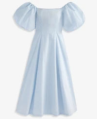 On 34th Women's Off-The-Shoulder Puff-Sleeve Midi Dress, Exclusively at Macy's