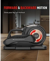 Harison Under Desk Elliptical with Lcd Display, 12-Level Speed Leg Exerciser (Hrm-E304)