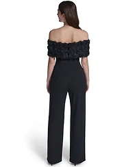 Eliza J Petite Off-The-Shoulder Jumpsuit