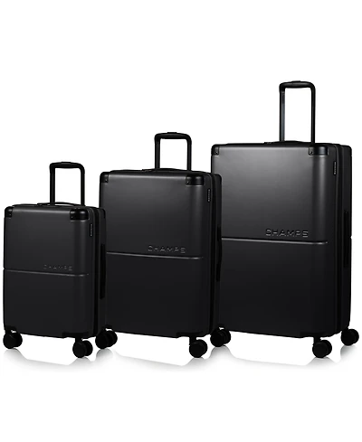 Champs 3-Piece Earth Hardside Luggage Set with Usb