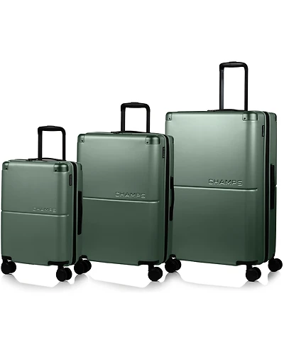 Champs 3-Piece Earth Hardside Luggage Set with Usb