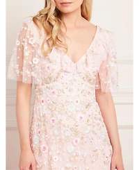 Needle & Thread Women's Ethereal Blooms Frill Ankle Gown