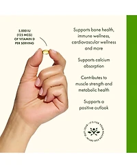 Swanson Vitamin D3, Bone Health and Immune Support, Calcium Absorption and Distribution, Vitamin Supplement, 250 Softgels