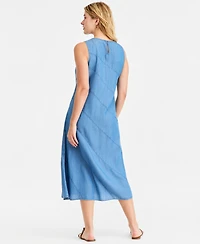On 34th Women's Chambray Diagonal Seam Midi Dress, Macy's Exclusive