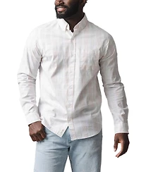 Hope & Henry Men's Organic Long Sleeve Stretch Poplin Button Down Shirt
