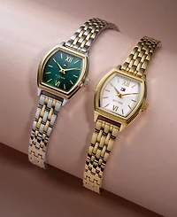 Tommy Hilfiger Women's Quartz Gold tone Stainless Steel Bracelet Watch, 21.5 x 22mm