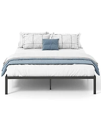 Sugift Queen Size Metal Bed Frame Heavy Duty Support Slats Mattress Foundation