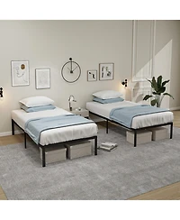 Gouun Heavy Duty 14-Inch Twin Metal Platform Bed Frame, No Box Spring Needed
