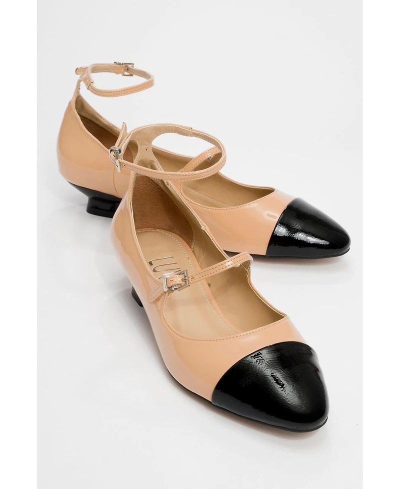 Prologue Shoes women's Uster Low Heel Mary Jane Pump