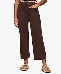 Sanctuary Petite The Marine Wide-Leg Cropped Jeans