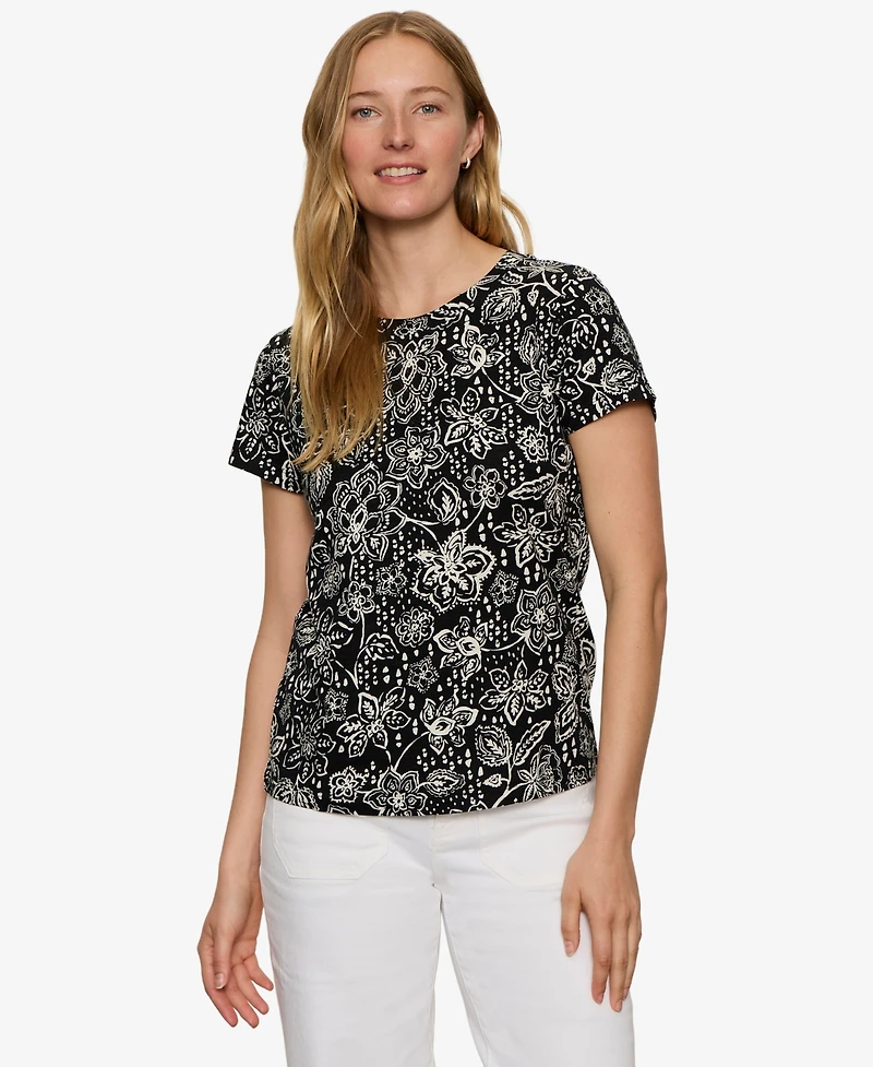 Sanctuary Petite Crewneck Short-Sleeve T-Shirt