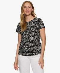 Sanctuary Petite Crewneck Short-Sleeve T-Shirt