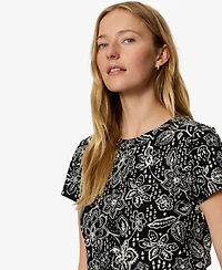 Sanctuary Petite Crewneck Short-Sleeve T-Shirt