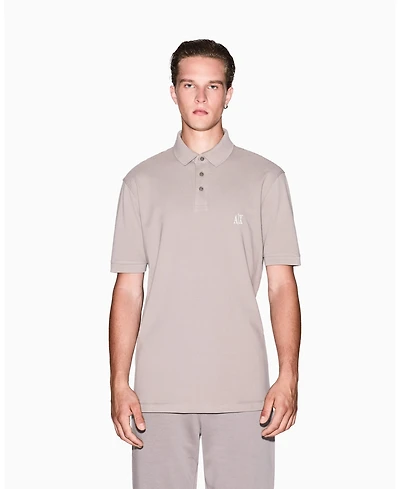A|X Armani Exchange Men's Regular Fit Cotton Pique Polo Shirt
