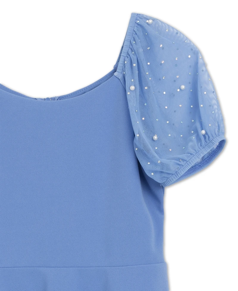 Speechless Girls' 7-16 Short-Sleeve Round Neck Dress