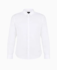 A|X Armani Exchange Men's Slim Fit Ultra Stretch Lyocell Twill Button Up Shirt