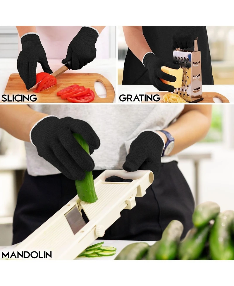 Cut Resistant Gloves Food Grade Level 5 Protection - Comfortable Safety Work