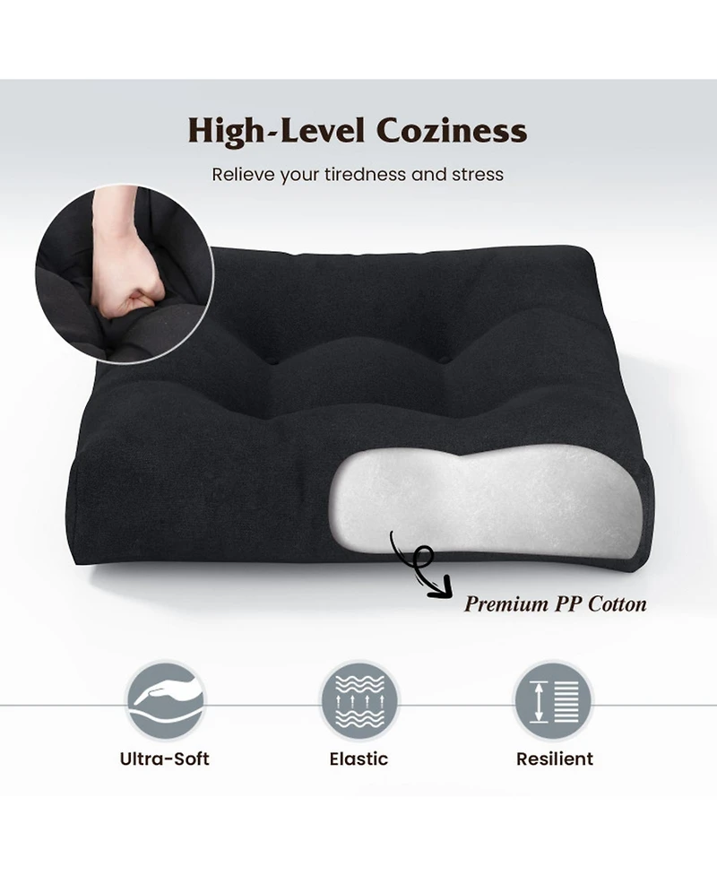 Sugift Patio Chair Seat Cushion Pads for Indoor and Outdoor