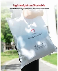 Qpau Inflatable Toddler Travel Bed with 3-Sided Safety Bumpers, Extra Large Kids Air Mattress, Includes Detachable Mattress, Portable