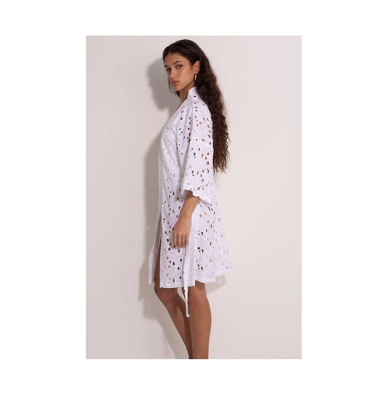 Gottex Beach Life Women's Coastal Lace Robe Cover-Up