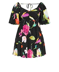 City Chic Women's Mila Print Mini Dress