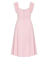 City Chic Women's Roselyn Ruffle Tulle Midi Dress