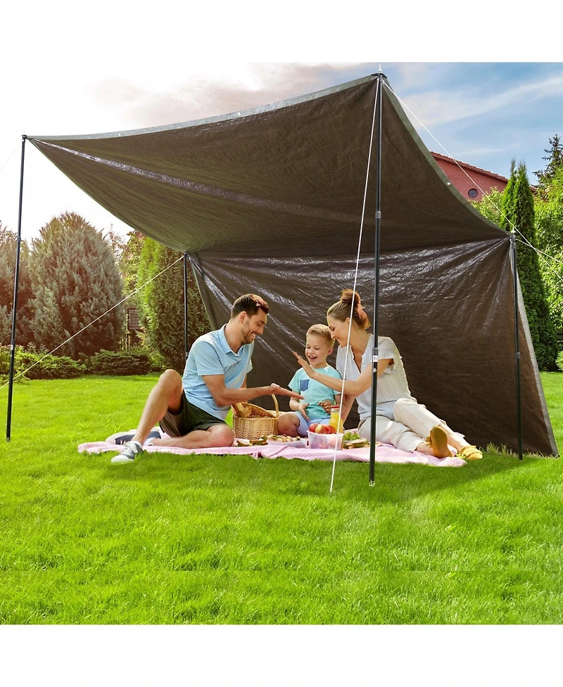 Sugift Waterproof Outdoor Cover Tarp 10 Mil Uv and Temperature Resistant