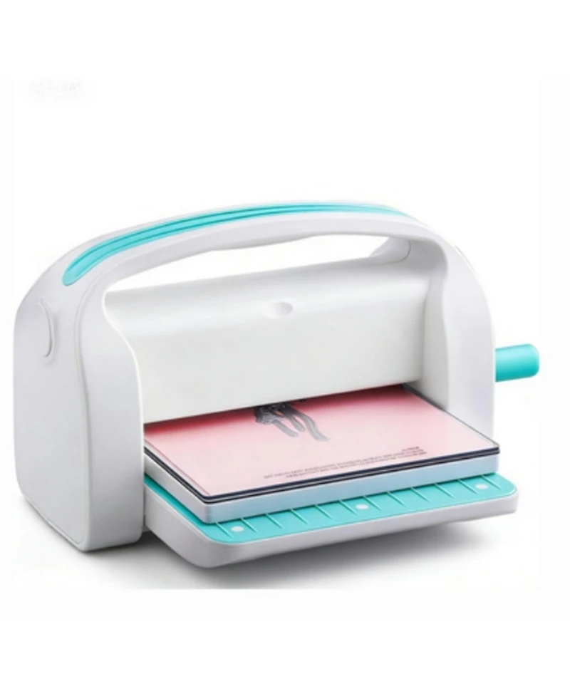 Yobtop Manual Die Cutting Embossing Machine Opening A4 Starter Kit with Dies, Pads and Cardstocks, Metal Handle Steel Roller