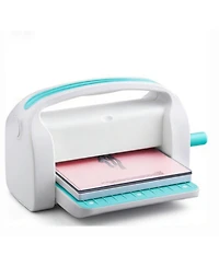 Yobtop Manual Die Cutting Embossing Machine Opening A4 Starter Kit with Dies, Pads and Cardstocks, Metal Handle Steel Roller