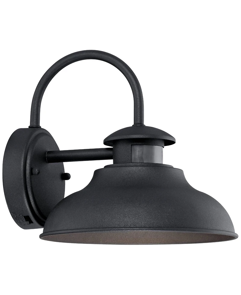 John Timberland Midland Rustic Farmhouse Outdoor Wall Light Fixture Set of 2 Dusk to Dawn Motion Sensor Led for Post Exterior Barn Deck