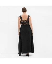 City Chic Women's Sweet Evie Chiffon Maxi Dress