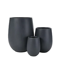 Streamdale Furniture Lightweight Round Outdoor Planter Set