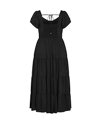 City Chic Women's Leo Tier Maxi Dress