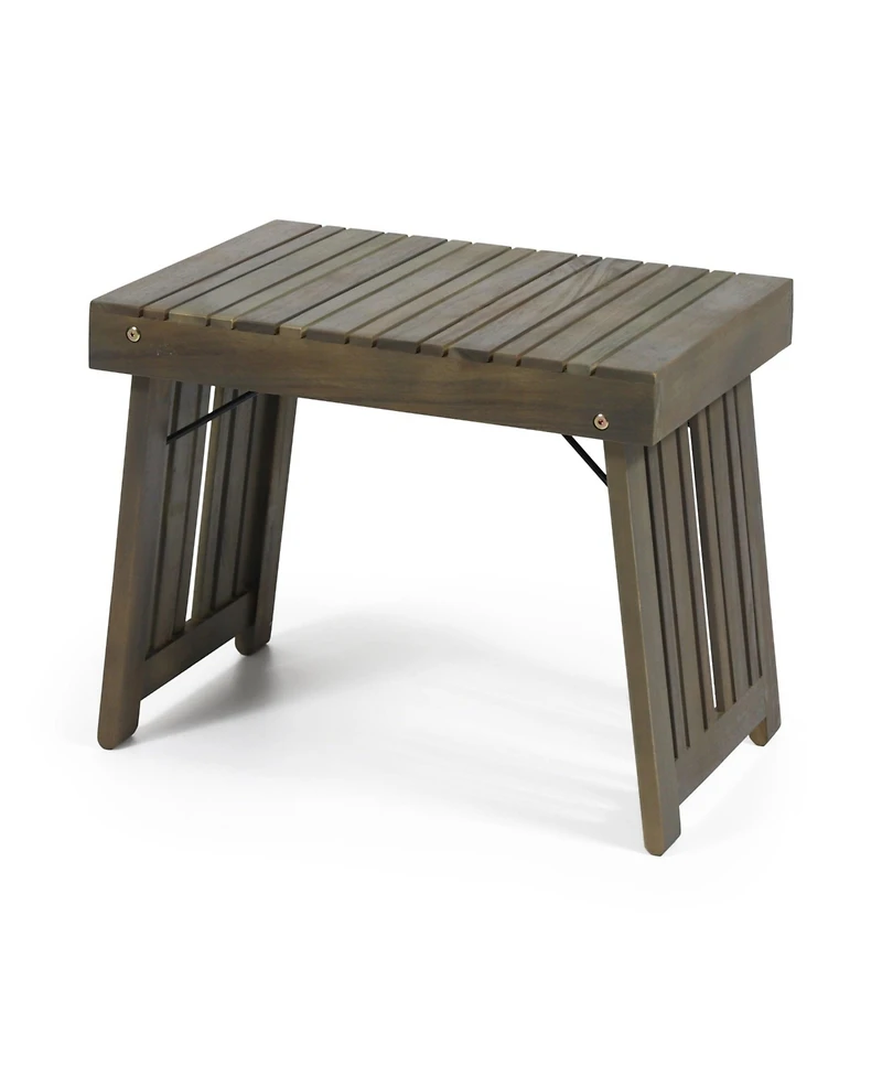Mondawe Foldable Outdoor Side Table, Compact Patio Accent Table