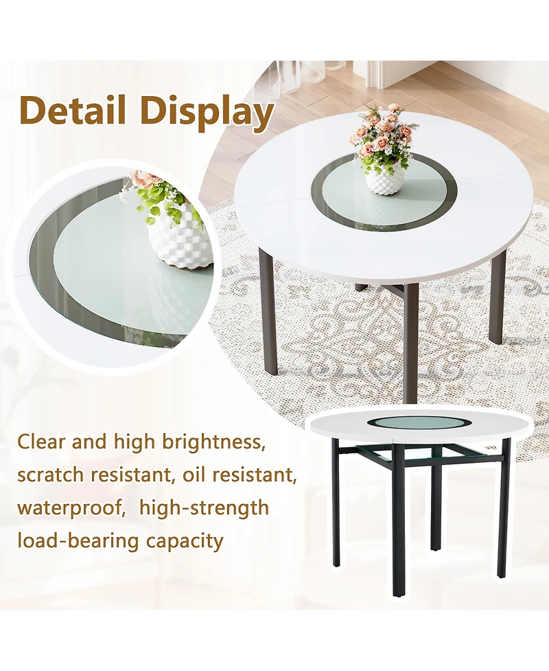 Rainsken 42'' Round Dining Table