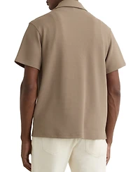 Reiss Men's Textured Cuban-Collar Shirt