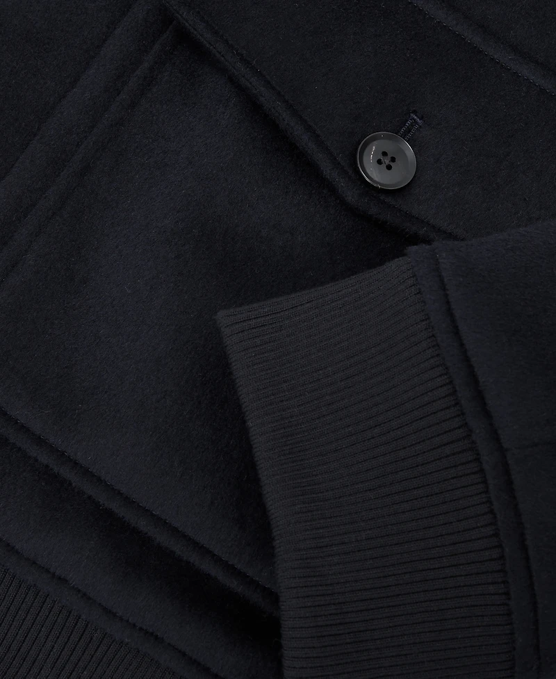 Reiss Men's Wool-Blend Funnel-Neck Bomber Jacket
