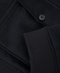 Reiss Men's Wool-Blend Funnel-Neck Bomber Jacket