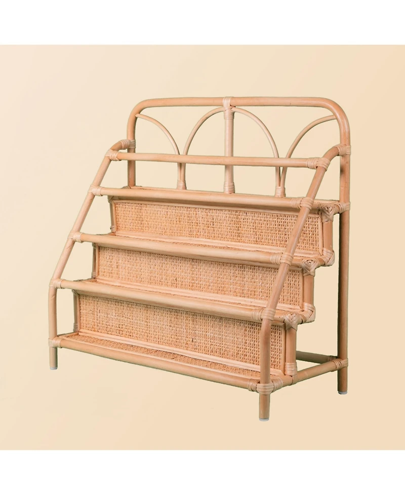 Momiji Elena Handcrafted Rattan Montessori Kids Bookshelf