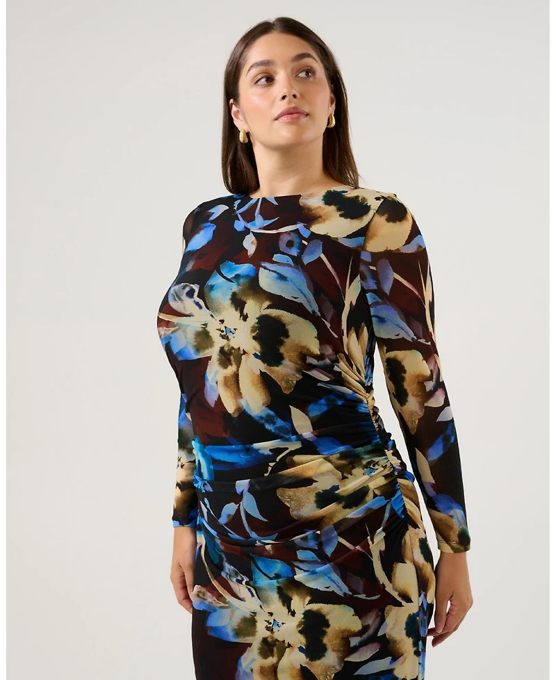 Estelle Cleo Mesh Midi Dress