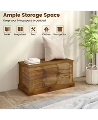 Gouun Large Storage Chest with Safety Metal Hinge and 44 lbs Capacity