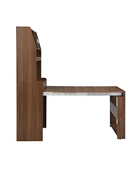 Streamdale Furniture Buffet Hutch with Foldable Dining Table