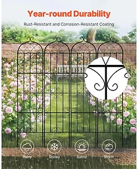 Sugift Climbing Plant Trellis 87 x 20 in 4-Pack Rustproof Metal Support