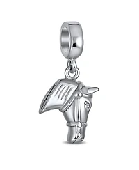 Bling Jewelry Western Equestrian Horse Dangle Charm Bead .925 Sterling Silver European Bracelet